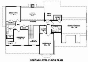 Floorplan 2 for House Plan #053-00547