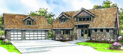 Cottage House Plan #035-00068 Elevation Photo