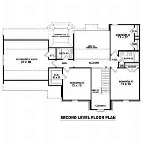 Floorplan 2 for House Plan #053-00553