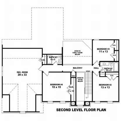 Floorplan 2 for House Plan #053-00558