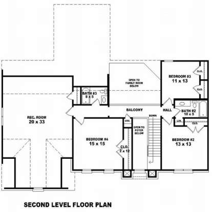 Floorplan 2 for House Plan #053-00559