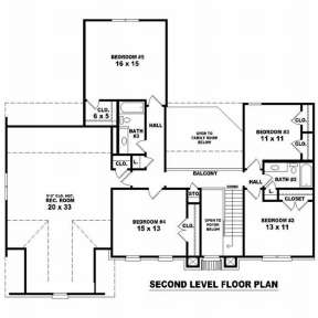 Floorplan 2 for House Plan #053-00560