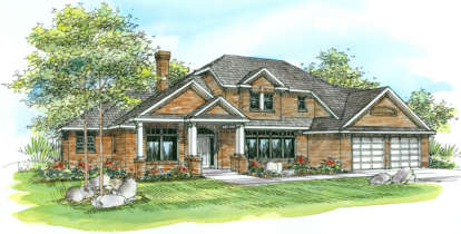4 Bed, 2 Bath, 2830 Square Foot House Plan - #035-00070