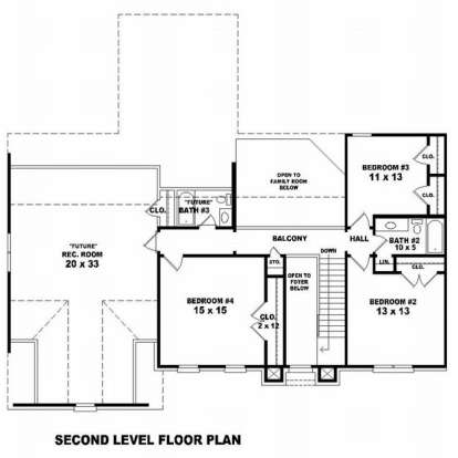 Floorplan 2 for House Plan #053-00572
