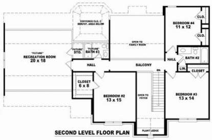 Floorplan 2 for House Plan #053-00573