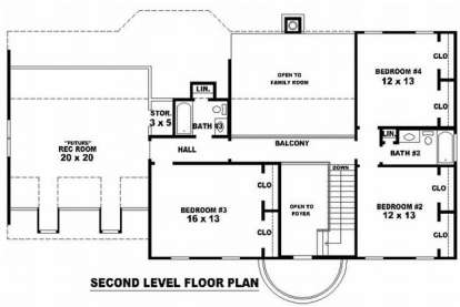 Floorplan 2 for House Plan #053-00575