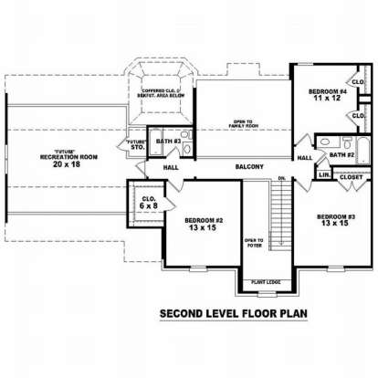 Floorplan 2 for House Plan #053-00576