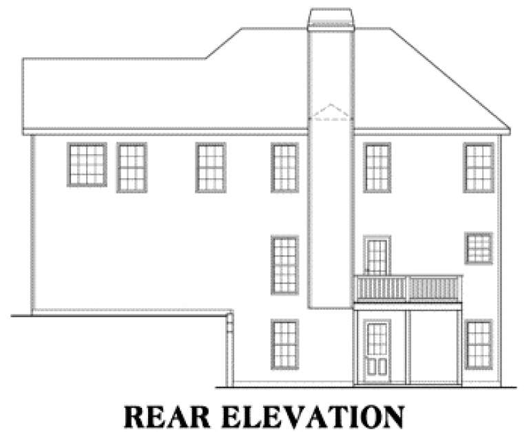 Traditional House Plan #009-00055 Elevation Photo