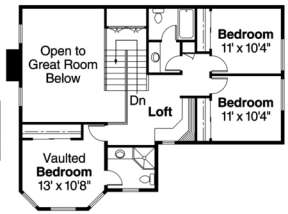 Second Floor for House Plan #035-00071