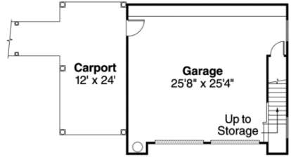 Garage Floor for House Plan #035-00072