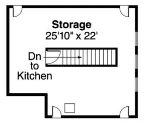 Storage Floor for House Plan #035-00072