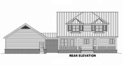 Farmhouse House Plan #053-00591 Elevation Photo