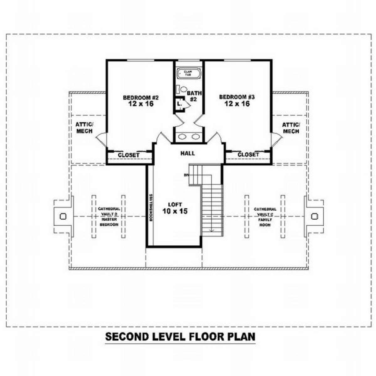 Floorplan 2 for House Plan #053-00594