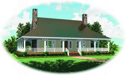3 Bed, 2 Bath, 2373 Square Foot House Plan - #053-00595