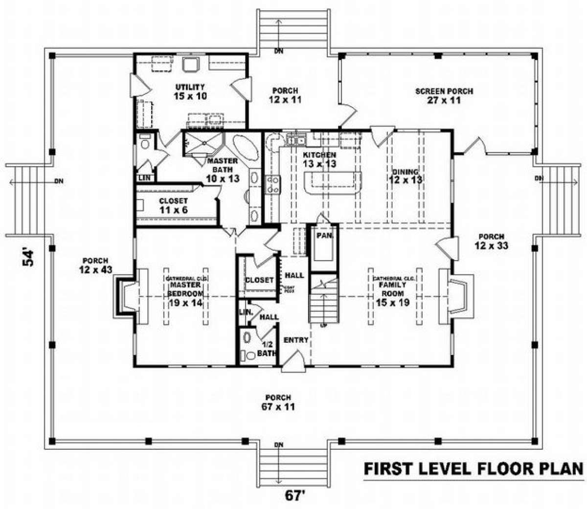 Floorplan 2 for House Plan #053-00595