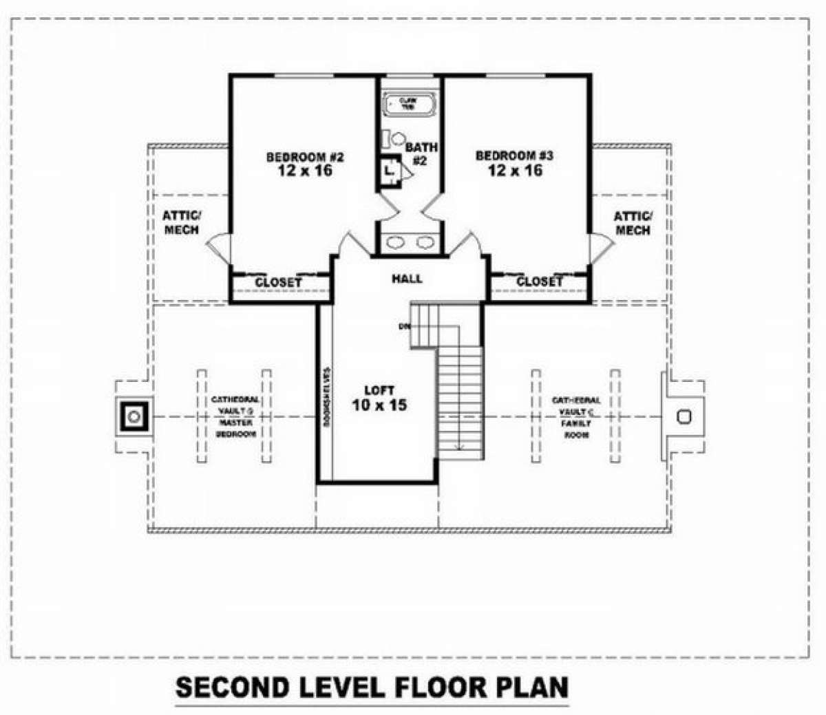 Floorplan 3 for House Plan #053-00595