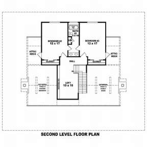 Floorplan 2 for House Plan #053-00596