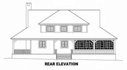 Country House Plan #053-00597 Elevation Photo