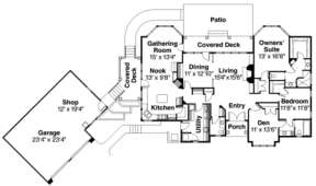 Floorplan for House Plan #035-00073