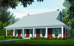 Country House Plan #053-00599 Elevation Photo
