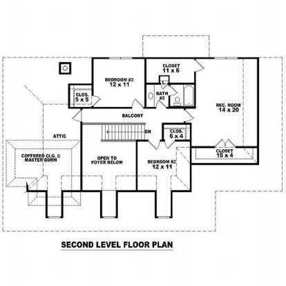 Floorplan 2 for House Plan #053-00600