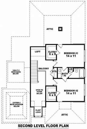 Floorplan 2 for House Plan #053-00601