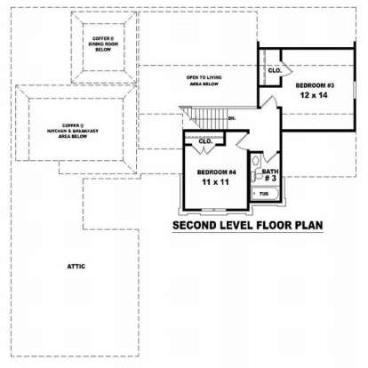 Floorplan 2 for House Plan #053-00604