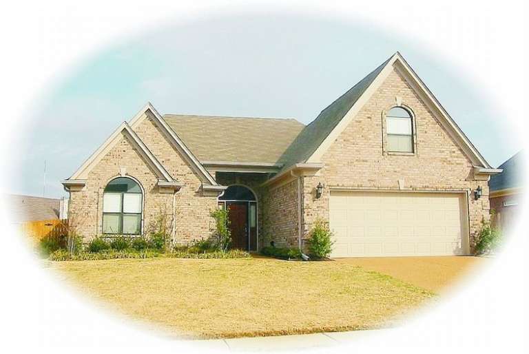 French Country House Plan #053-00608 Elevation Photo