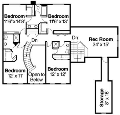 House Plan House Plan #723 Drawing 2