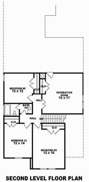Floorplan 2 for House Plan #053-00612