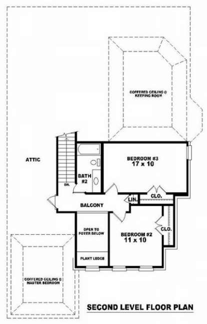 Floorplan 2 for House Plan #053-00614
