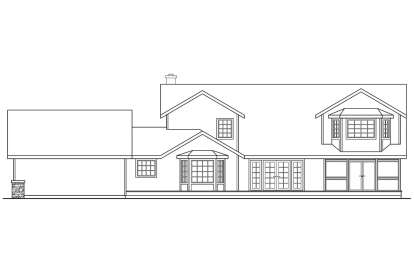 Farmhouse House Plan #035-00075 Elevation Photo