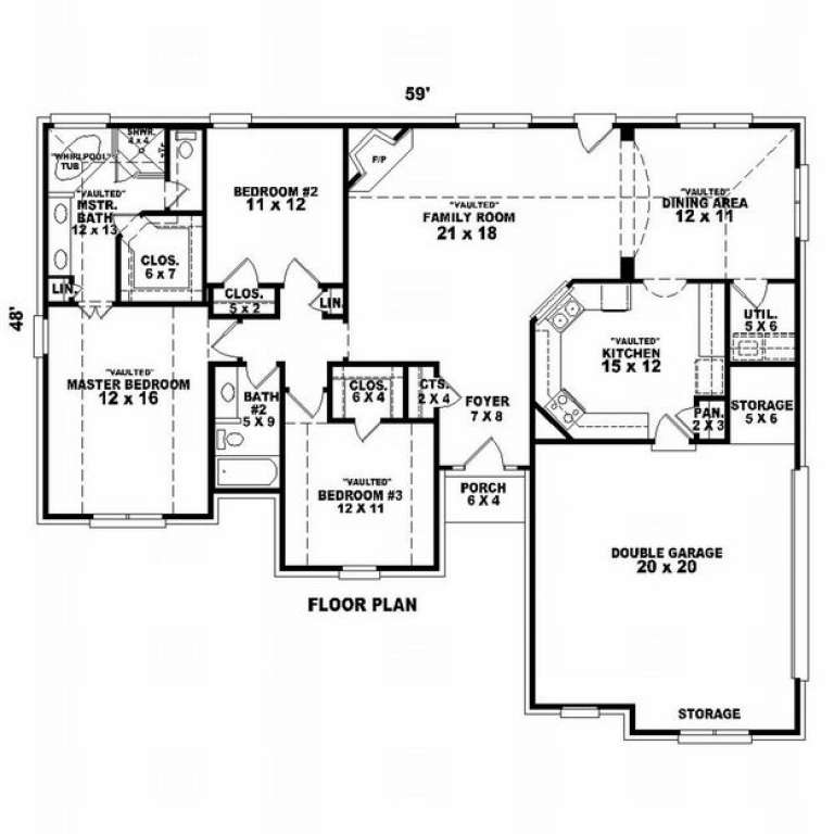 House Plan House Plan #7242 Drawing 1