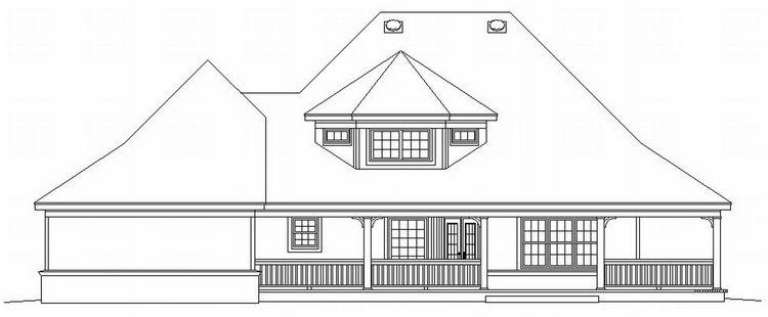 Country House Plan #053-00622 Elevation Photo
