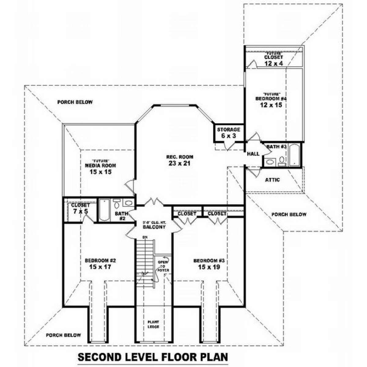 Floorplan 2 for House Plan #053-00622