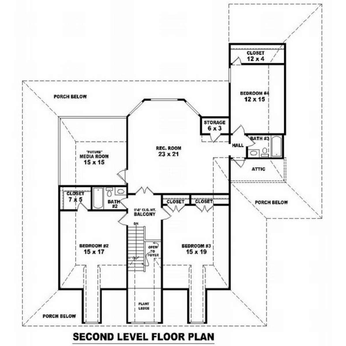 Floorplan 2 for House Plan #053-00623