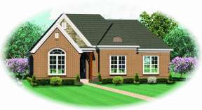 European House Plan #053-00627 Elevation Photo