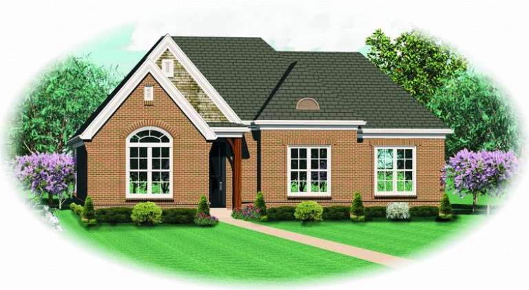 European House Plan #053-00627 Elevation Photo