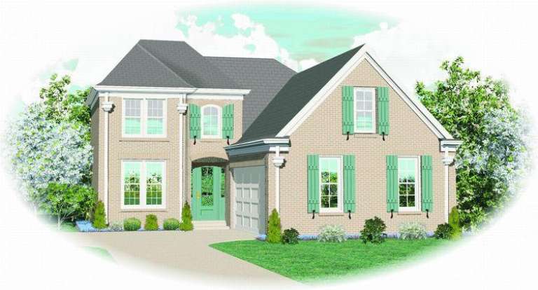 European House Plan #053-00631 Elevation Photo