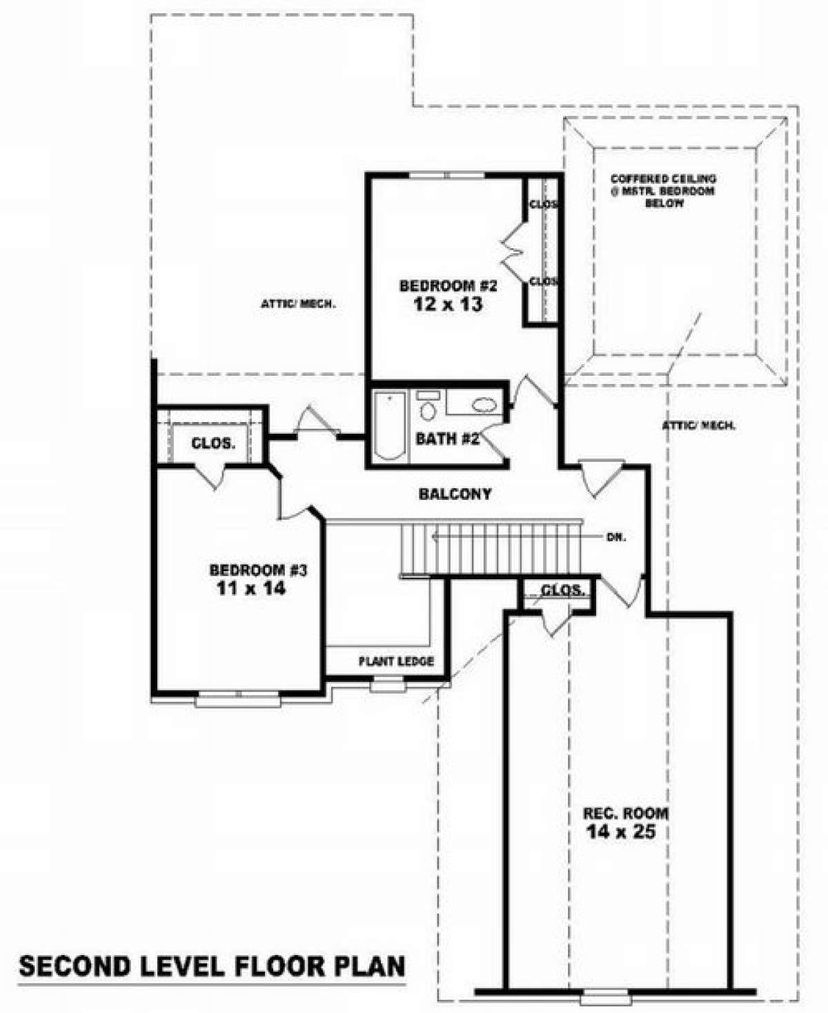 Floorplan 2 for House Plan #053-00631
