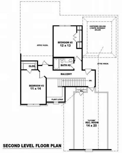 Floorplan 2 for House Plan #053-00636