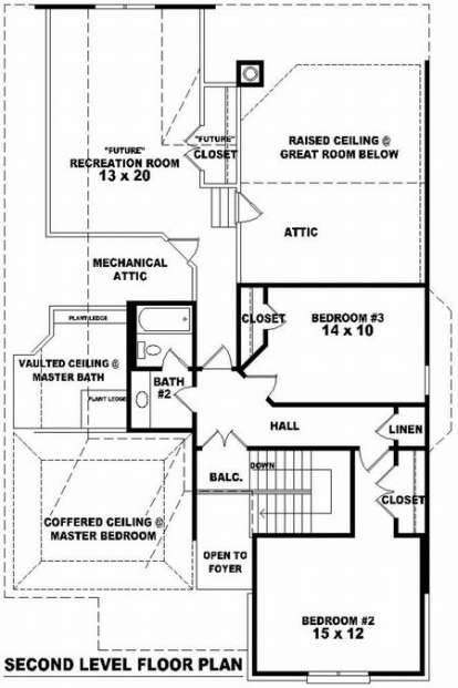 Floorplan 2 for House Plan #053-00644