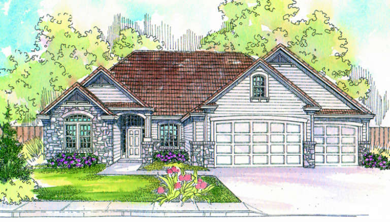 Craftsman House Plan #035-00078 Elevation Photo