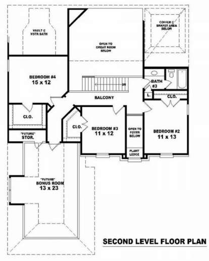 Floorplan 2 for House Plan #053-00649