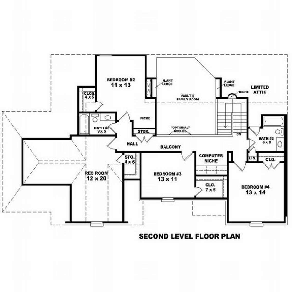 Floorplan 2 for House Plan #053-00653