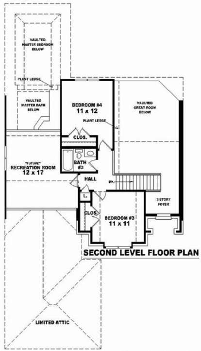 Floorplan 2 for House Plan #053-00660