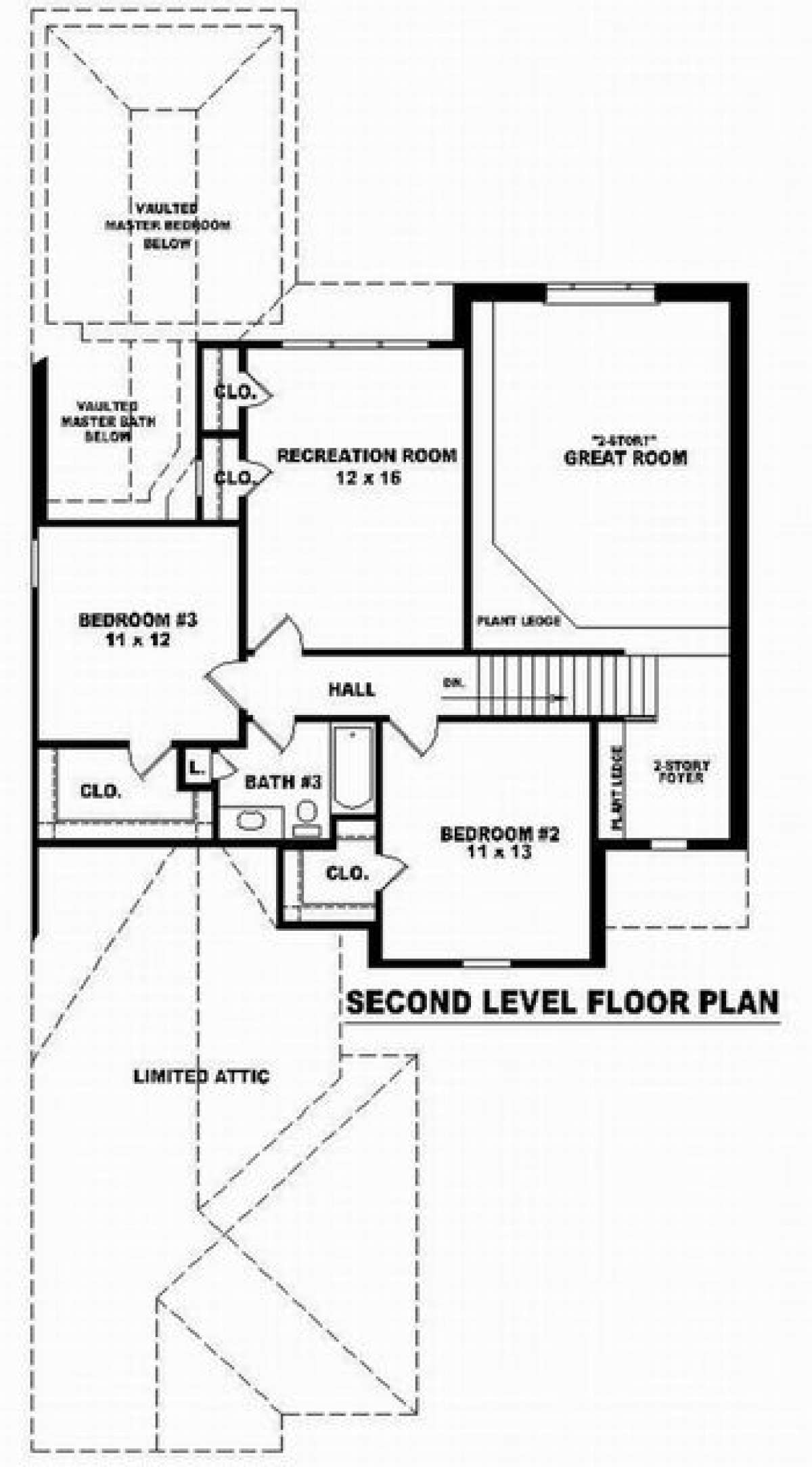Floorplan 2 for House Plan #053-00664