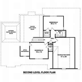Floorplan 2 for House Plan #053-00665