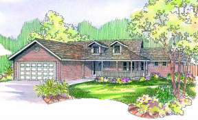 Country House Plan #035-00079 Elevation Photo