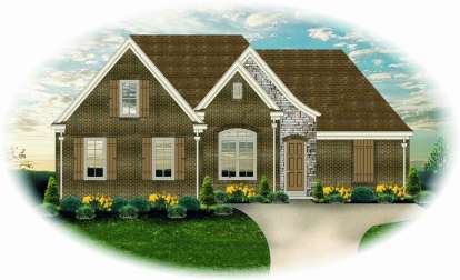 European House Plan #053-00676 Elevation Photo